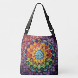 Bolsa Ajustável Impressão de mandala colorida