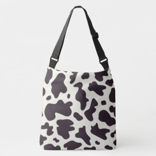 Bolsa Ajustável Impressão de padrão de vaca preto e branco
