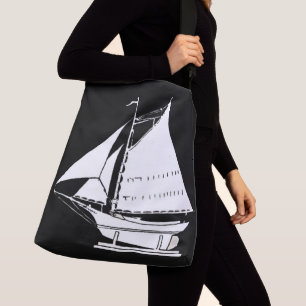 Bolsa Ajustável impressão de silhueta de veleiro