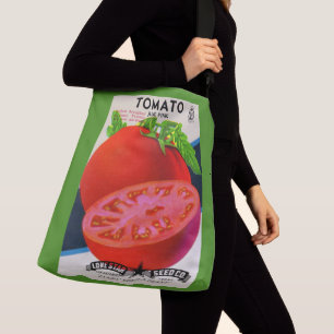 Bolsa Ajustável impressão de tomate de pacote de semente dos anos 