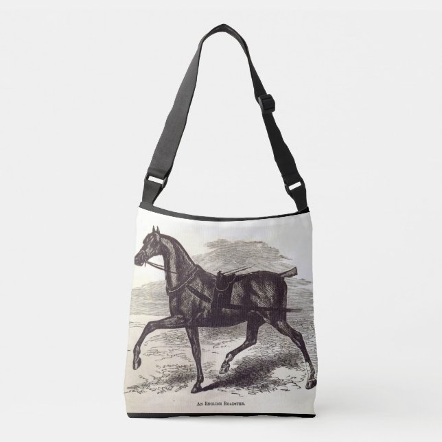 Bolsa Ajustável impressão do século 19 Um cavalo de galeria inglês (Frente)
