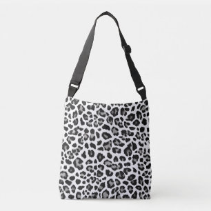 Bolsa Ajustável Impressão Leopardo-da-Neve Branca de cinzas
