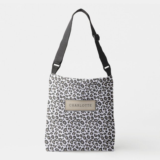 Bolsa Ajustável Impressão na moda Tan Leopard (Frente)
