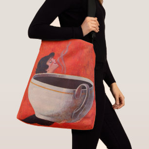 Bolsa Ajustável impressão para beber café grande