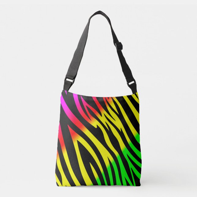 Bolsa Ajustável Impressão verde-vermelha e amarela (Frente)