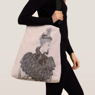 Bolsa Ajustável impressão vitoriana de 1897