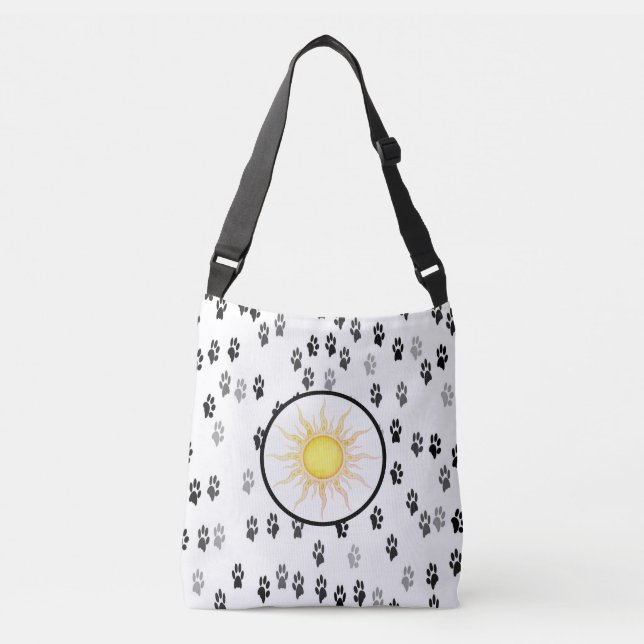 Bolsa Ajustável Impressões de pata sunshine (Frente)
