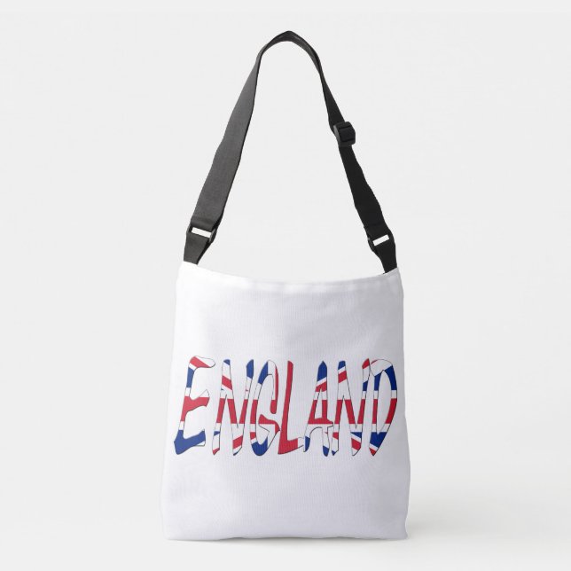 Bolsa Ajustável Inglaterra sobreposta ao cbcnt bandeira do bandeir (Frente)
