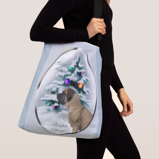 Bolsa Ajustável Inglês Mastiff Natal (Close Up)