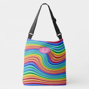 Bolsa Ajustável Iniciais personalizadas do Rainbow Pride Large Tot