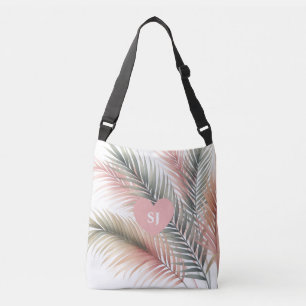 Bolsa Ajustável Iniciales de Folhas de Palmeira Tropical