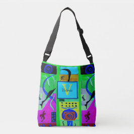 Bolsa Ajustável Inspiração Abstrato de Moda Verde de Matisse