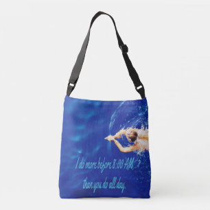 Bolsa Ajustável Inspiração Motivacional da Equipe de Natação Lap