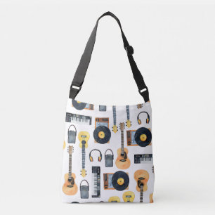 Bolsa Ajustável Instrumentos Musicais: Aquarela Sem Costura