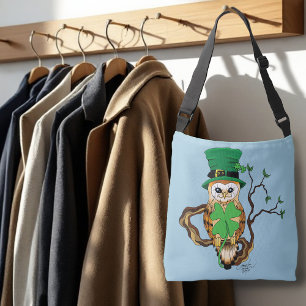 Bolsa Ajustável Irish Clovers Owl Green