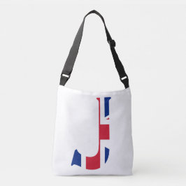 Bolsa Ajustável J Monograma sobreposto no cbcnt bandeira do Jack d