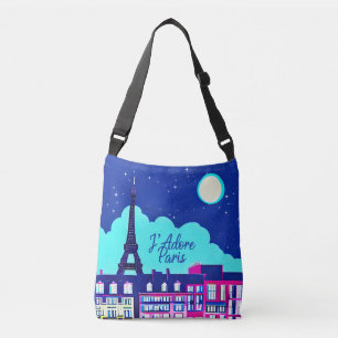 Bolsa Ajustável J'adore Paris - Fantasia Paris sob lua cheia