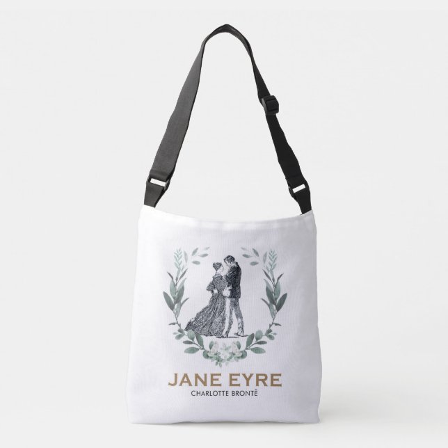 Bolsa Ajustável Jane Eyre e Edward Rochester com Wreath (Frente)