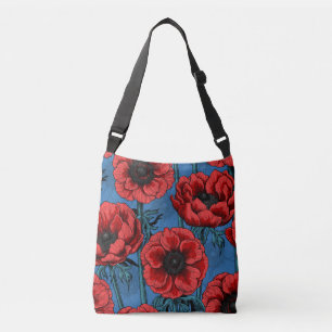 Bolsa Ajustável Jardim de anêmona vermelho