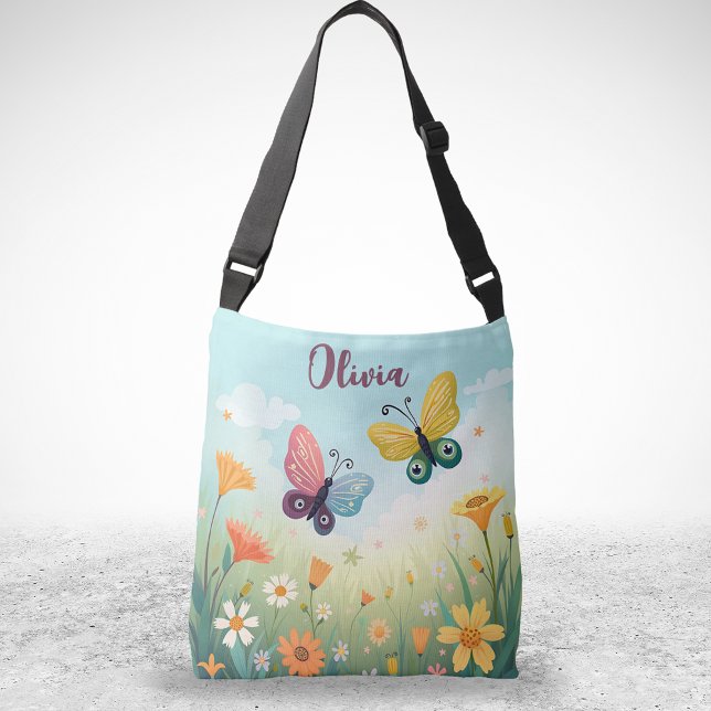 Bolsa Ajustável Jardim de Borboleta Pastel Whimsso (Criador carregado)