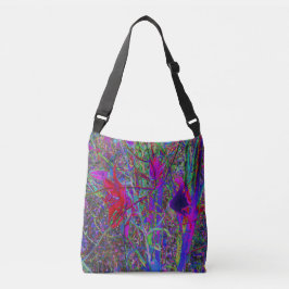 Bolsa Ajustável Jardim de Lírios Cores de Arco-Íris Abstrato Psico
