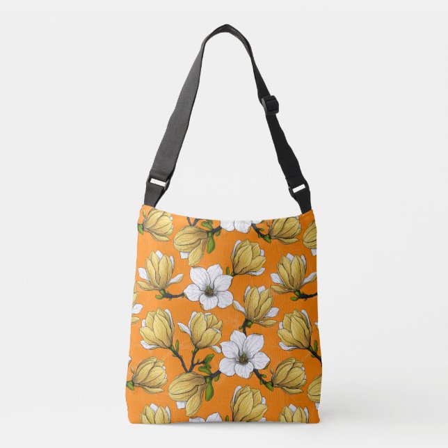 Bolsa Ajustável Jardim de Magnolia em amarelo (Frente)