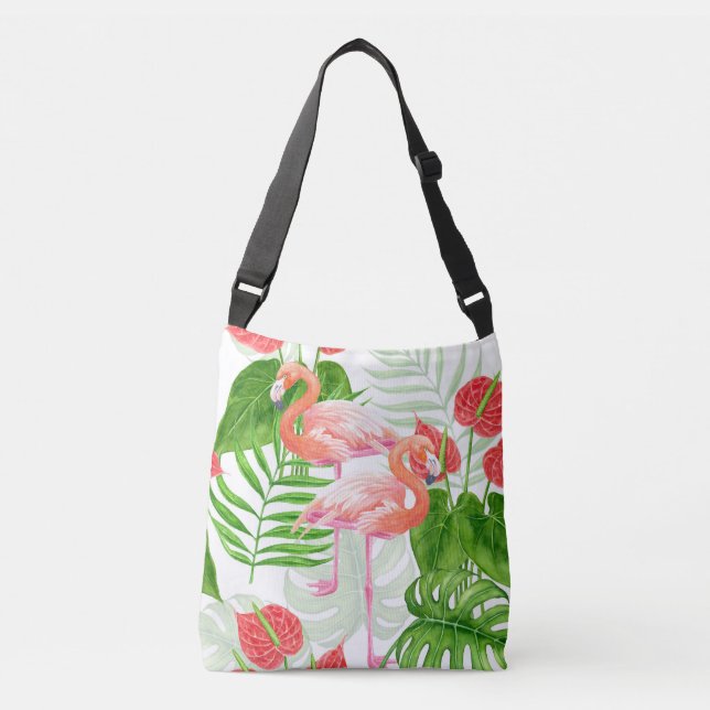 Bolsa Ajustável Jardim Flamingo (Frente)