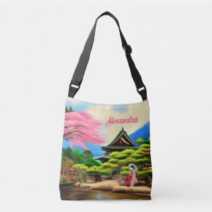 Bolsa Ajustável Jardim Japonês - Crossbody Bag