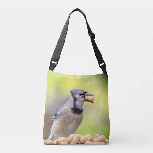 Bolsa Ajustável Jay azul com amendoim (Frente)