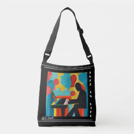 Bolsa Ajustável Jazz é Vida O Pintura a óleo do pianista Personali