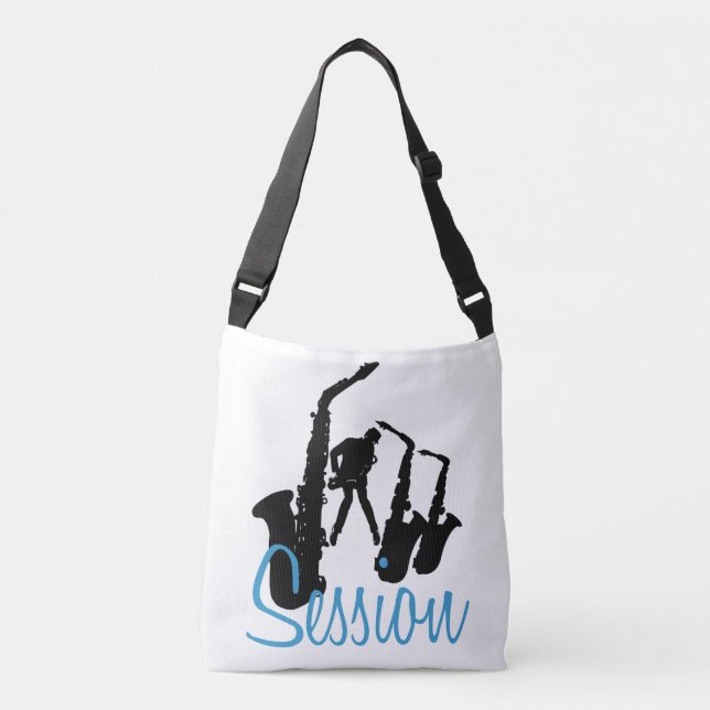 Bolsa Ajustável Jazzman Black Saxophonist Sessão B (Frente)
