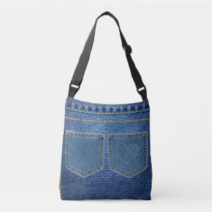 Bolsa Ajustável Jeans azuis