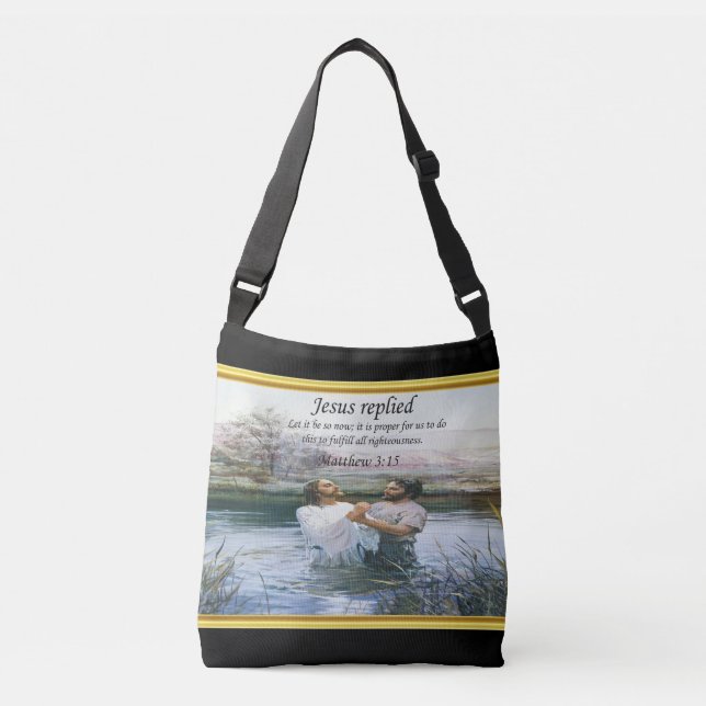Bolsa Ajustável Jesus Cristo Batismo imagem dois (Frente)