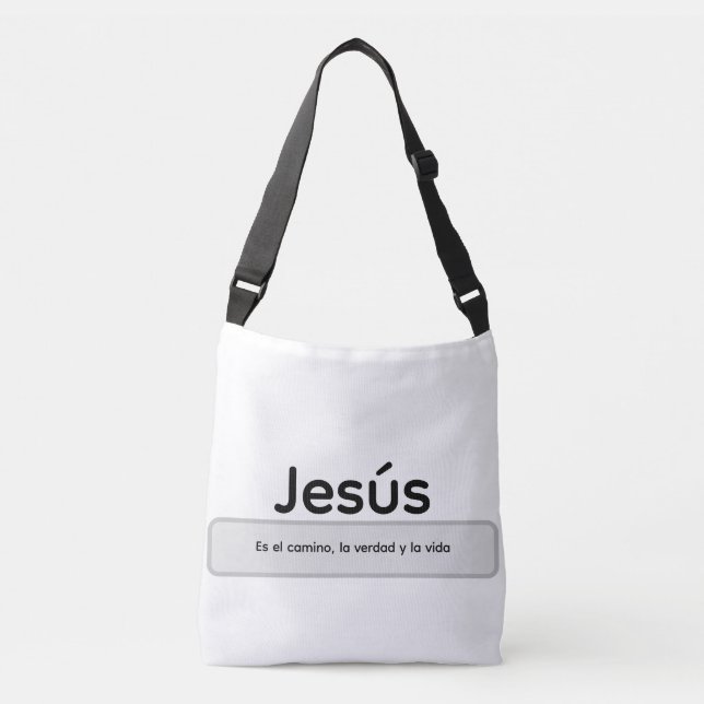 Bolsa Ajustável Jesus é o caminho, a verdade e a vida (Frente)
