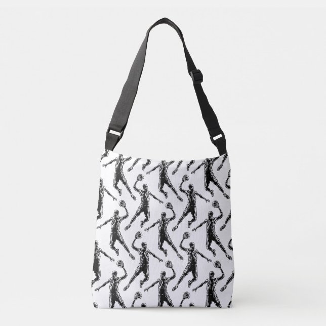 Bolsa Ajustável Jogador de basquete Slam Dunk Dark Design (Frente)