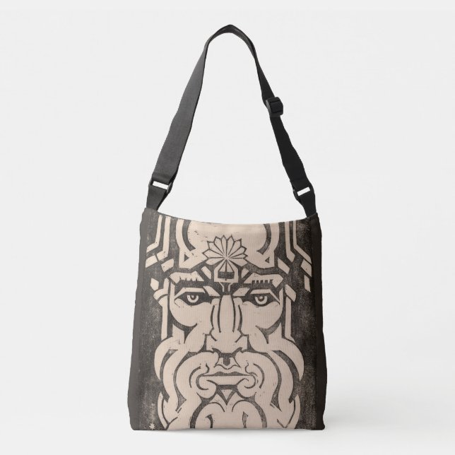 Bolsa Ajustável Júpiter Zeus Rei dos Deuses Mito Grego Negro (Frente)
