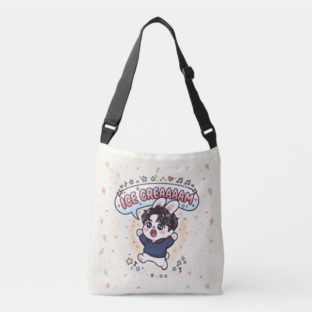 Bolsa Ajustável K-Pop Sorvete Stray Rabbit Fandom (Frente)