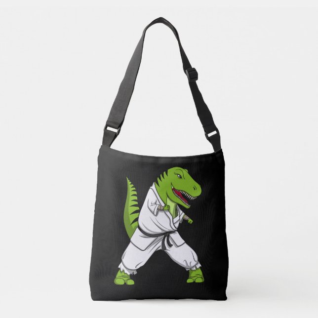 Bolsa Ajustável Karaté das artes marciais de Ninja do dinossauro (Frente)