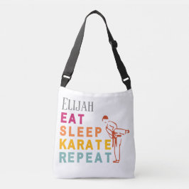 Bolsa Ajustável Karate Silhouette Japão Moderna Típica de Tendênci