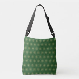Bolsa Ajustável Kelly Green | Golden Zinnia Flower Medallions