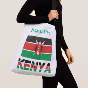 Bolsa Ajustável Kenya Bandeira do Quênia Personalizada Verde