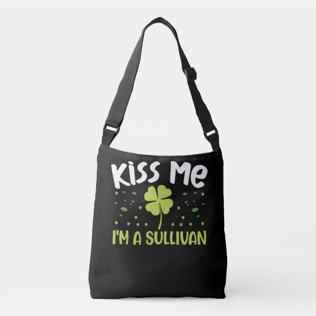 Bolsa Ajustável Kiss Me I'm A Sullivan - Last Name Sullivan (Frente)