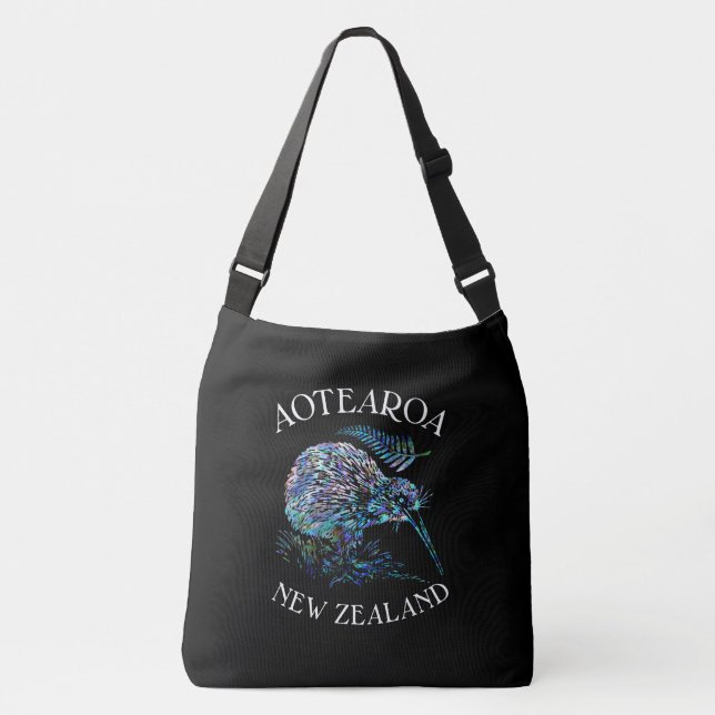 BOLSA AJUSTÁVEL KIWI NEW ZEALAND PAUA CROSSBODY BAG (Frente)