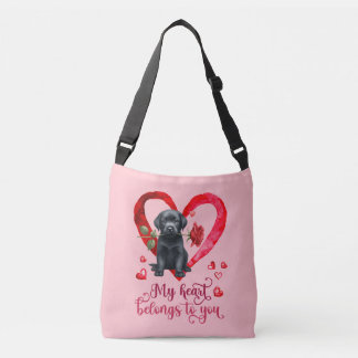 Bolsa Ajustável Labrador Retriever Watercolor V-Day Crossbody