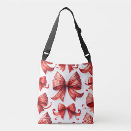 Bolsa Ajustável Laços de Natal Vermelhos