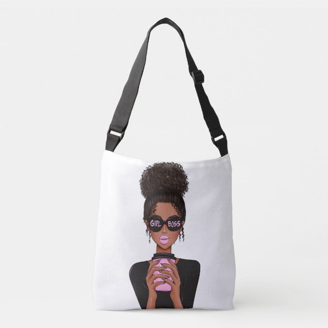 Bolsa Ajustável Lady Boss Life, Chefe Babe Woman, Menina Chefe Bol (Frente)