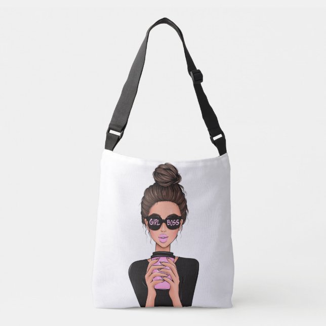Bolsa Ajustável Lady Boss Life, Chefe Babe Woman, Menina Chefe T-S (Frente)