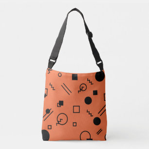 Bolsa Ajustável Laranja, diversão, tendências, gráfico geométrico