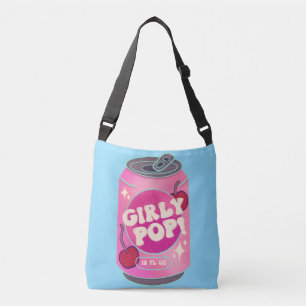 Bolsa Ajustável Lata de Refrigerante Rosa Cereja Pop Feminina Ro