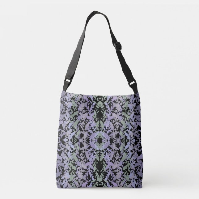 Bolsa Ajustável Leafy Creeping Vine Drawing Pattern With Pastels (Verso)